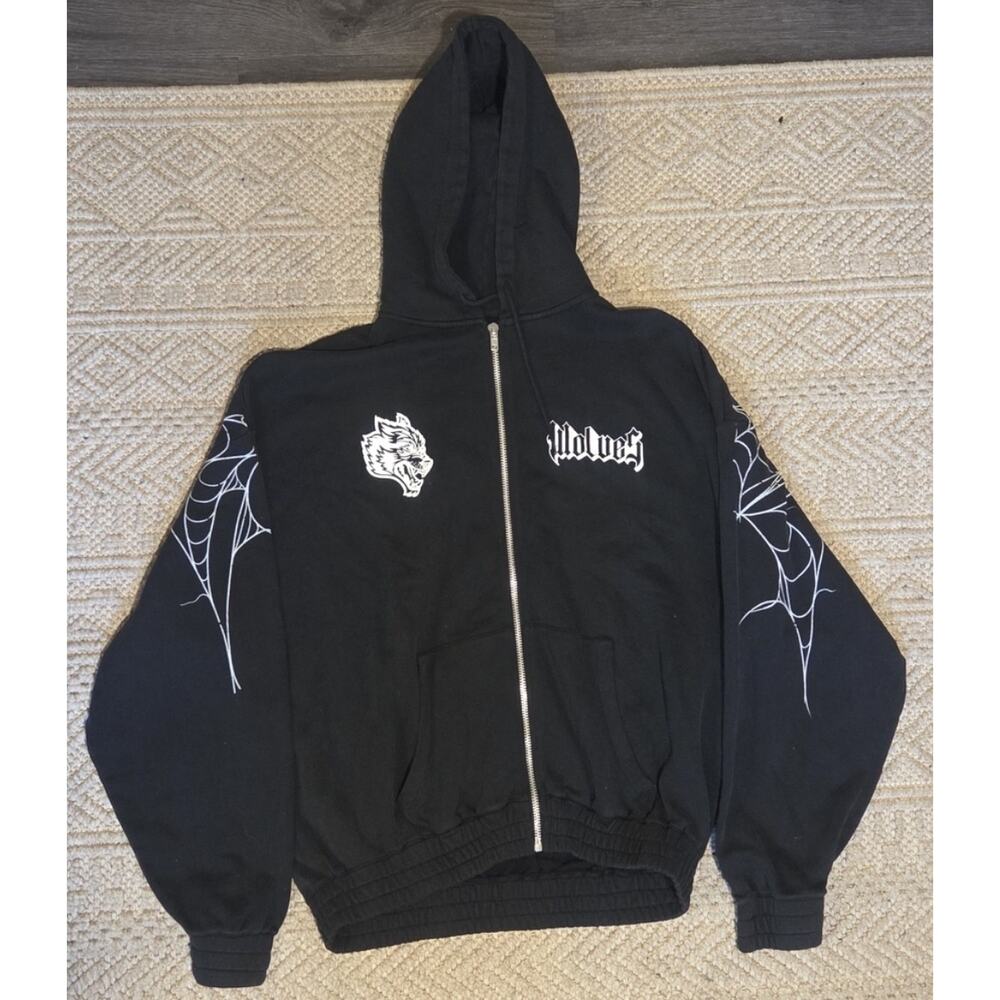 Darc Sport Demon Slayer Zip Hoodie XL Limited 372/1000 Wolves Anime Black